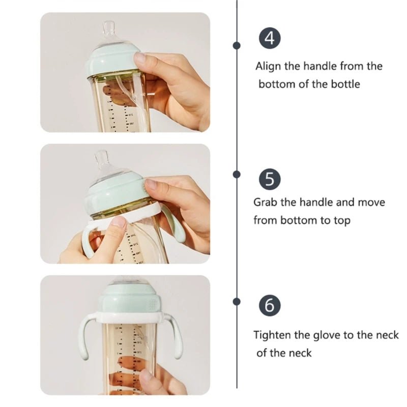 Square Shape Handle Feeding Bottle Lightweight for Hegen Handle Easy Grasp for Baby 6M+ Bottle Cover Replacement Dropshipping - RELUX.STORESquare Shape Handle Feeding Bottle Lightweight for Hegen Handle Easy Grasp for Baby 6M+ Bottle Cover Replacement Dropshipping