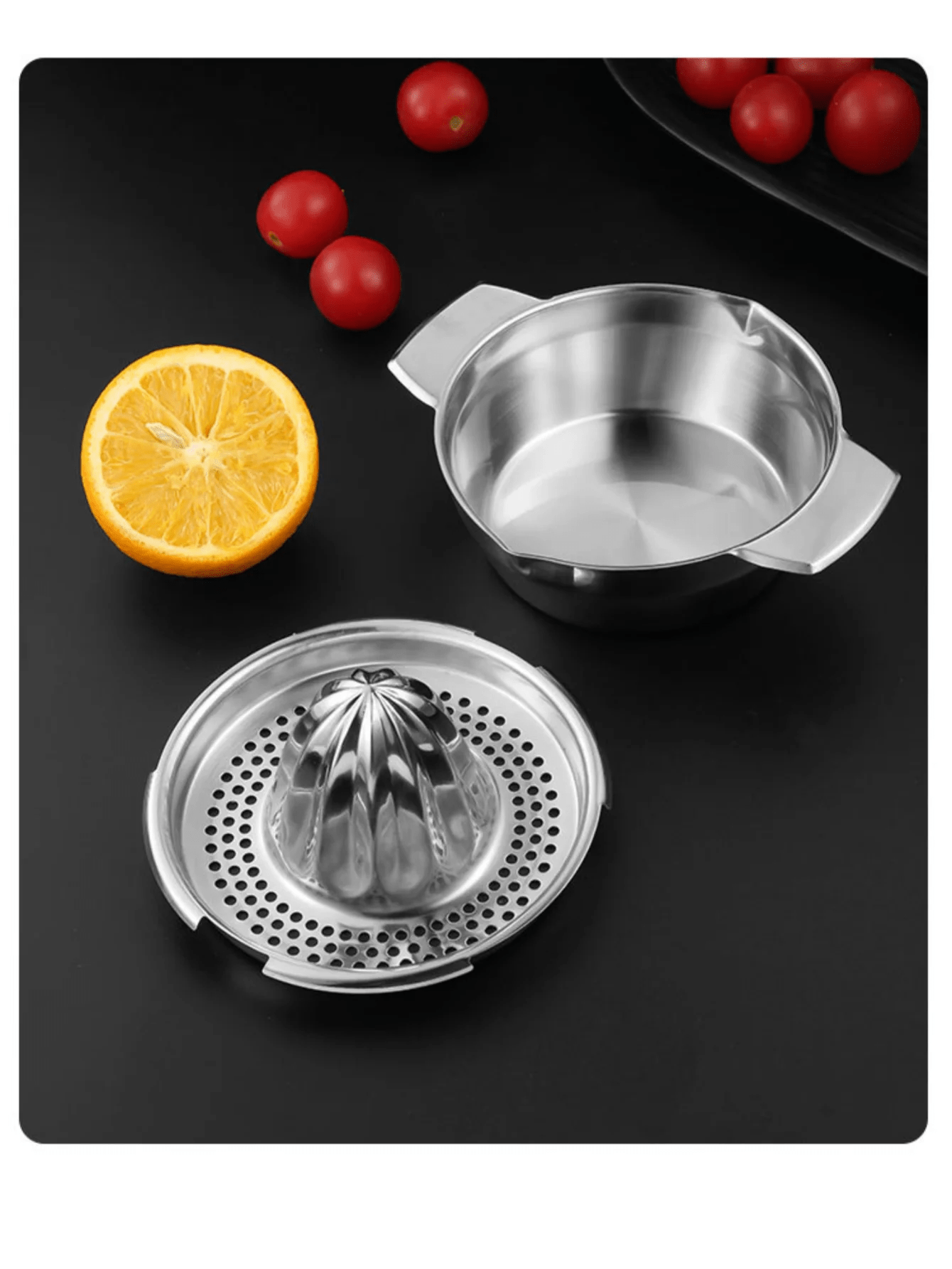 Stainless steel juicer, household manual juicer, lemon orange lemon squeezer, press type juicer, fruit juice homemade tool - RELUX.STORE