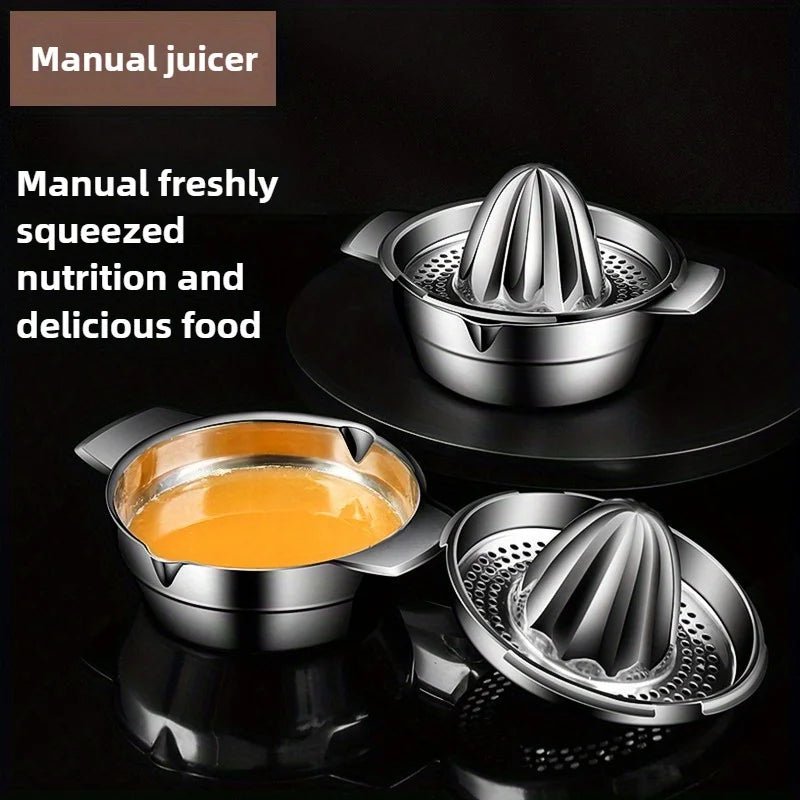 Stainless steel juicer, household manual juicer, lemon orange lemon squeezer, press type juicer, fruit juice homemade tool - RELUX.STORE