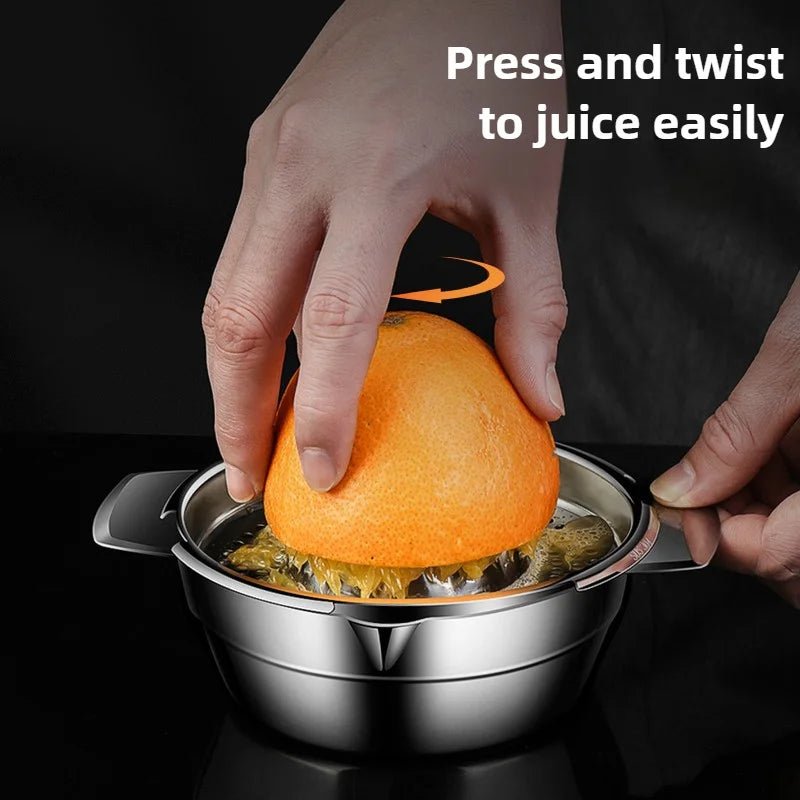 Stainless steel juicer, household manual juicer, lemon orange lemon squeezer, press type juicer, fruit juice homemade tool - RELUX.STORE