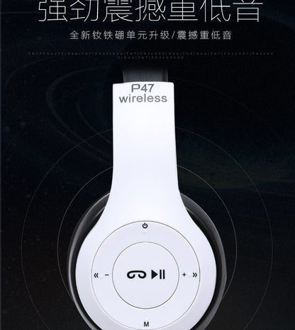 Stereo P47 Bluetooth 5.0 Headset – Foldable Wireless Sports & Gaming Earphones for iPhone & Xiaomi - RELUX.STORE
