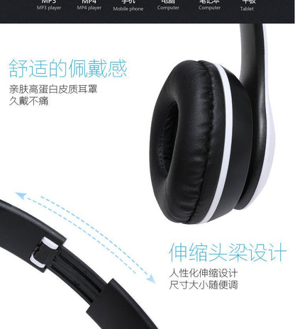 Stereo P47 Bluetooth 5.0 Headset – Foldable Wireless Sports & Gaming Earphones for iPhone & Xiaomi - RELUX.STORE