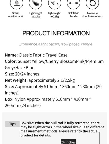 SUSHIMU High - quality Suitcase Oxford Cloth Trolley Case Shoulder Bag Multifunctional Boarding Box Rolling Luggage - RELUX.STORESUSHIMU High - quality Suitcase Oxford Cloth Trolley Case Shoulder Bag Multifunctional Boarding Box Rolling Luggage