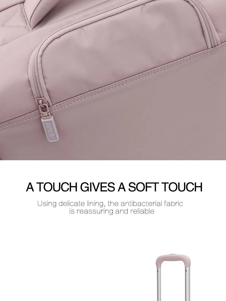 SUSHIMU High - quality Suitcase Oxford Cloth Trolley Case Shoulder Bag Multifunctional Boarding Box Rolling Luggage - RELUX.STORESUSHIMU High - quality Suitcase Oxford Cloth Trolley Case Shoulder Bag Multifunctional Boarding Box Rolling Luggage