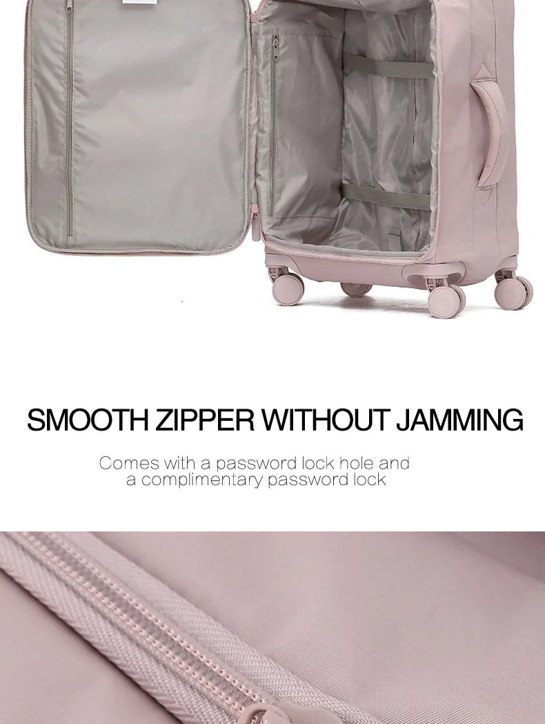 SUSHIMU High - quality Suitcase Oxford Cloth Trolley Case Shoulder Bag Multifunctional Boarding Box Rolling Luggage - RELUX.STORESUSHIMU High - quality Suitcase Oxford Cloth Trolley Case Shoulder Bag Multifunctional Boarding Box Rolling Luggage