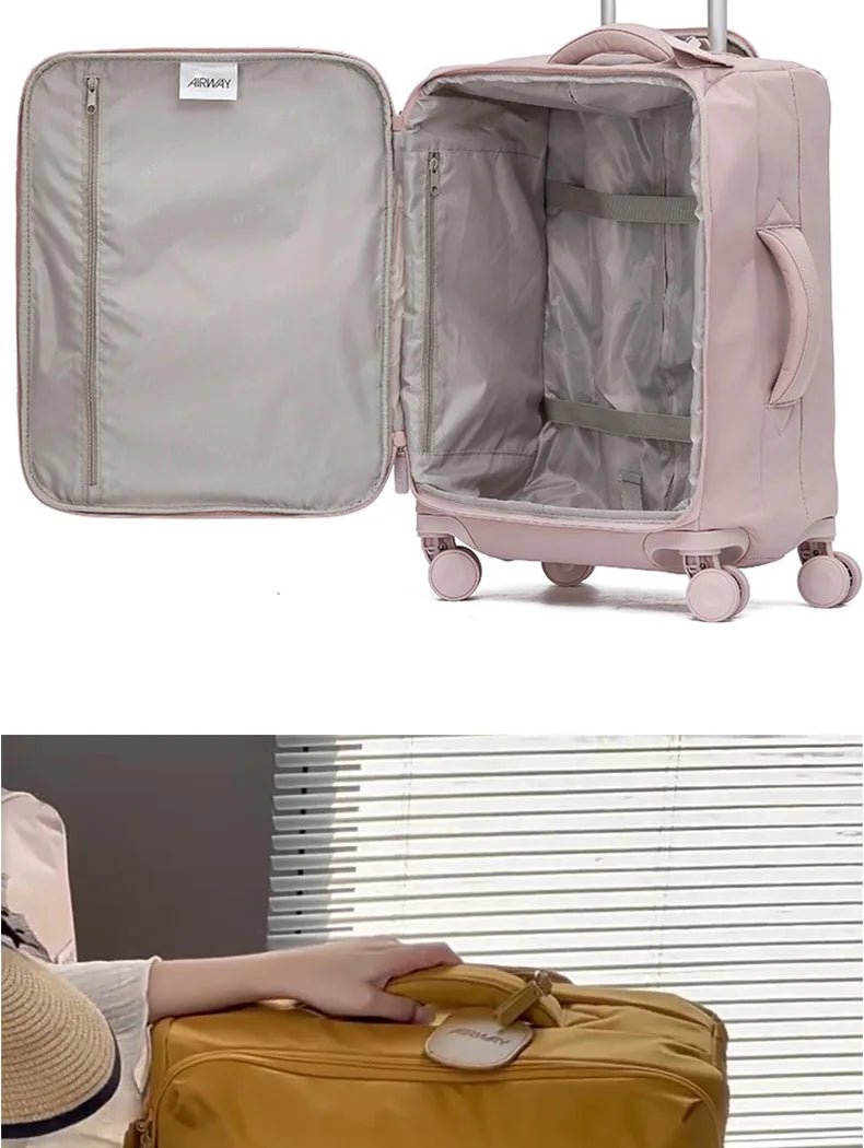 SUSHIMU High - quality Suitcase Oxford Cloth Trolley Case Shoulder Bag Multifunctional Boarding Box Rolling Luggage - RELUX.STORESUSHIMU High - quality Suitcase Oxford Cloth Trolley Case Shoulder Bag Multifunctional Boarding Box Rolling Luggage
