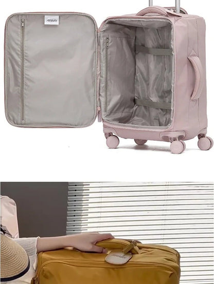 SUSHIMU High - quality Suitcase Oxford Cloth Trolley Case Shoulder Bag Multifunctional Boarding Box Rolling Luggage - RELUX.STORESUSHIMU High - quality Suitcase Oxford Cloth Trolley Case Shoulder Bag Multifunctional Boarding Box Rolling Luggage