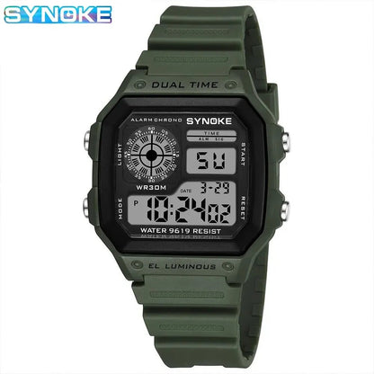 SYNOKE Military Digital Watches Men Sports Luminous Chronograph Waterproof Male Electronic Wrist Watches Relogio Masculino - RELUX.STORE