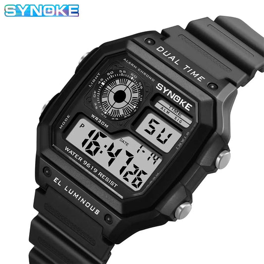 SYNOKE Military Digital Watches Men Sports Luminous Chronograph Waterproof Male Electronic Wrist Watches Relogio Masculino - RELUX.STORE