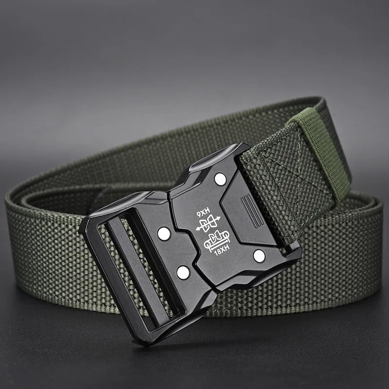 "Tactical Waist Belt with Heavy - Duty Automatic Buckle – Adjustable Military - Grade Outdoor Belt for Hiking, Camping, and Everyday Carry | Unisex Men & Women Accessories" - RELUX.STORE