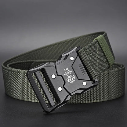 "Tactical Waist Belt with Heavy - Duty Automatic Buckle – Adjustable Military - Grade Outdoor Belt for Hiking, Camping, and Everyday Carry | Unisex Men & Women Accessories" - RELUX.STORE
