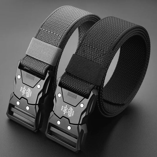 "Tactical Waist Belt with Heavy - Duty Automatic Buckle – Adjustable Military - Grade Outdoor Belt for Hiking, Camping, and Everyday Carry | Unisex Men & Women Accessories" - RELUX.STORE