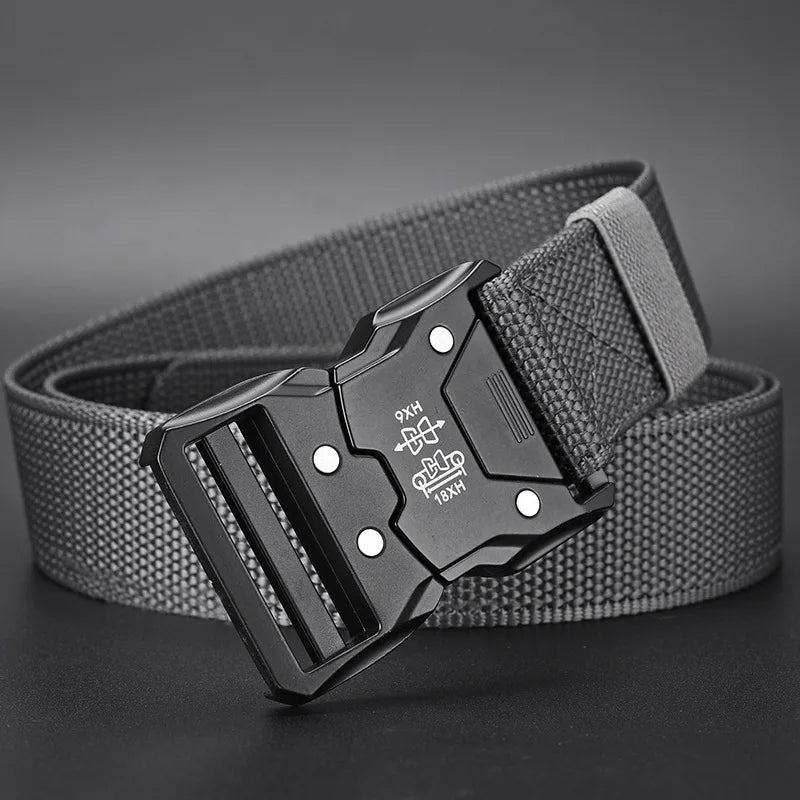 "Tactical Waist Belt with Heavy - Duty Automatic Buckle – Adjustable Military - Grade Outdoor Belt for Hiking, Camping, and Everyday Carry | Unisex Men & Women Accessories" - RELUX.STORE