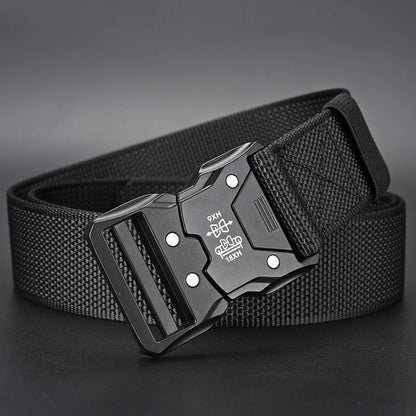 "Tactical Waist Belt with Heavy - Duty Automatic Buckle – Adjustable Military - Grade Outdoor Belt for Hiking, Camping, and Everyday Carry | Unisex Men & Women Accessories" - RELUX.STORE