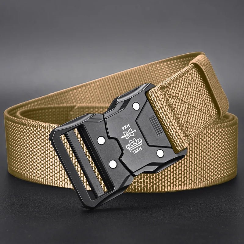 "Tactical Waist Belt with Heavy - Duty Automatic Buckle – Adjustable Military - Grade Outdoor Belt for Hiking, Camping, and Everyday Carry | Unisex Men & Women Accessories" - RELUX.STORE