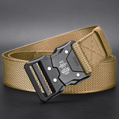 "Tactical Waist Belt with Heavy - Duty Automatic Buckle – Adjustable Military - Grade Outdoor Belt for Hiking, Camping, and Everyday Carry | Unisex Men & Women Accessories" - RELUX.STORE