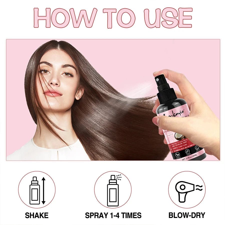 Thermal Protection Spray for Hair Heat Protector Serum Protect Hair From UV Damaged Moisturizing Hair - care Conditioner for Women - RELUX.STORE