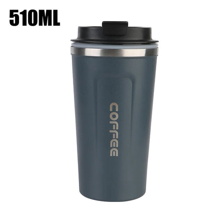 Thermo Cafe Coffee Mug Car Thermos Mug 380/510ML Leak_Proof Travel Thermo Cup for Tea Water Coffee Double Stainless Steel - RELUX.STORE