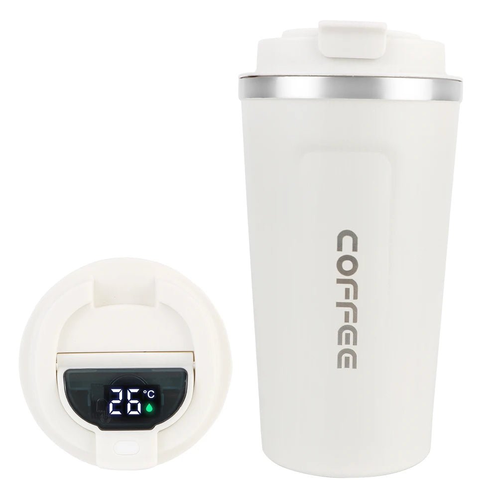 Thermo Cafe Coffee Mug Car Thermos Mug 380/510ML Leak_Proof Travel Thermo Cup for Tea Water Coffee Double Stainless Steel - RELUX.STORE