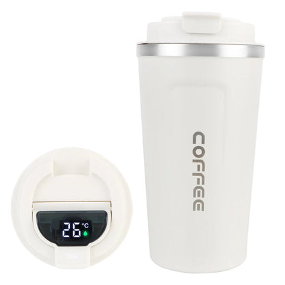 Thermo Cafe Coffee Mug Car Thermos Mug 380/510ML Leak_Proof Travel Thermo Cup for Tea Water Coffee Double Stainless Steel - RELUX.STORE