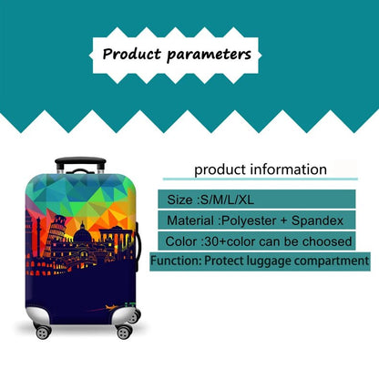 Thick Elastic World Map Luggage Protective Cover Zipper Suit For 18 - 32 inch Bag Suitcase Covers Trolley Cover Travel Accessories - RELUX.STOREThick Elastic World Map Luggage Protective Cover Zipper Suit For 18 - 32 inch Bag Suitcase Covers Trolley Cover Travel Accessories