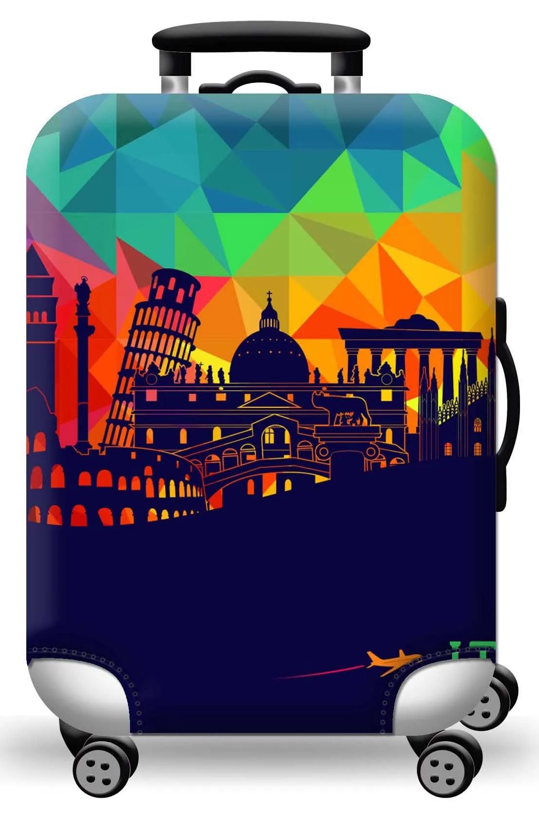 Thick Elastic World Map Luggage Protective Cover Zipper Suit For 18 - 32 inch Bag Suitcase Covers Trolley Cover Travel Accessories - RELUX.STOREThick Elastic World Map Luggage Protective Cover Zipper Suit For 18 - 32 inch Bag Suitcase Covers Trolley Cover Travel Accessories