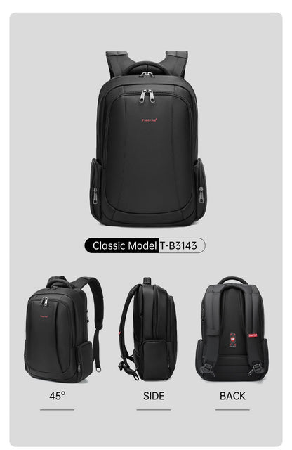Tigernu Men’s Laptop Backpack – 14/15.6/17.3” Anti - Theft School, Travel & Daily Bag | Male Knapsack - RELUX.STORE