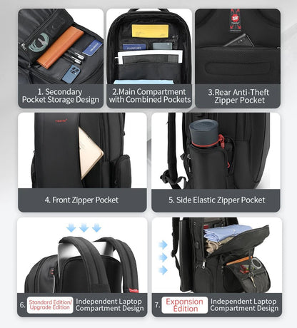 Tigernu Men’s Laptop Backpack – 14/15.6/17.3” Anti - Theft School, Travel & Daily Bag | Male Knapsack - RELUX.STORE