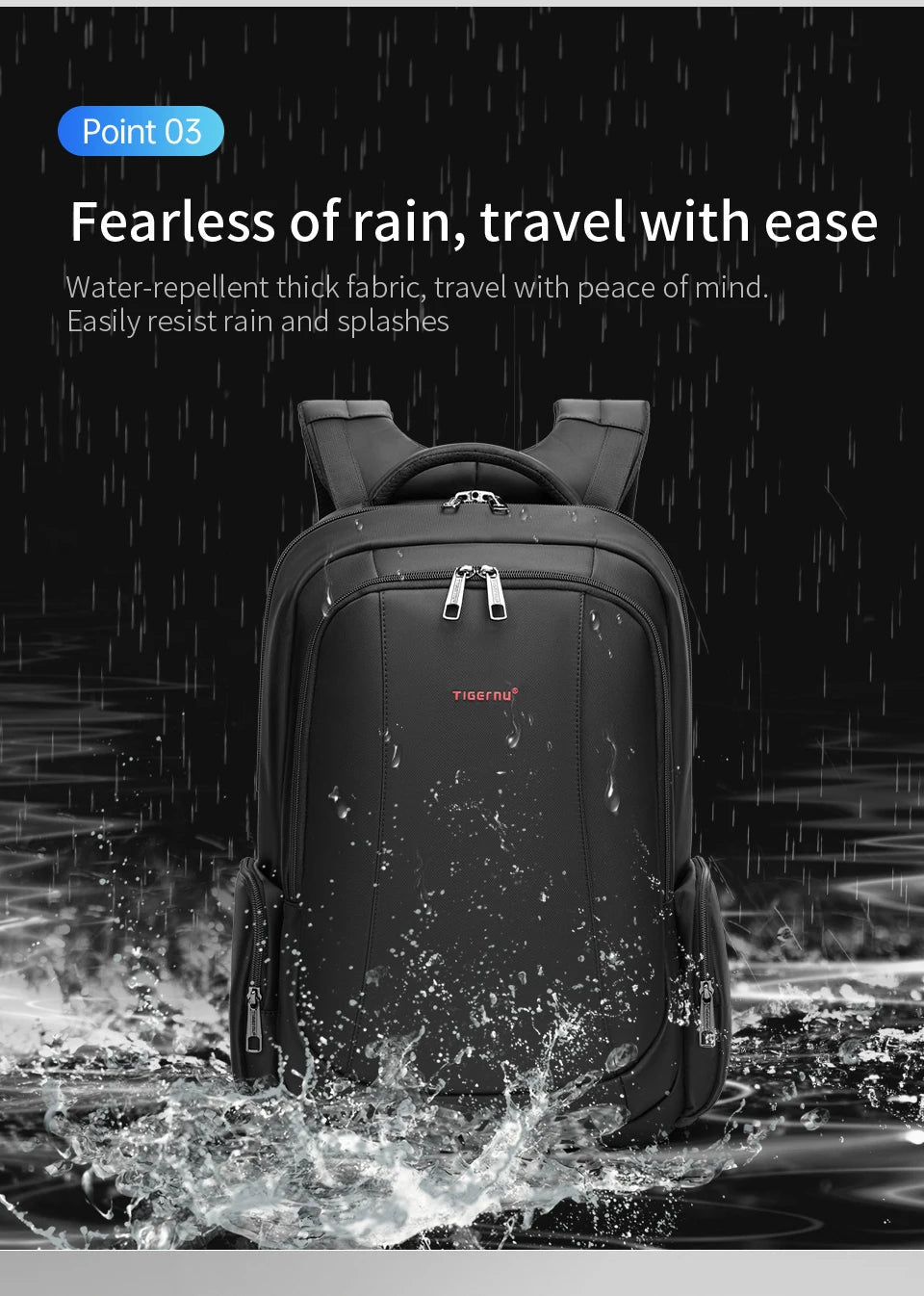 Tigernu Men’s Laptop Backpack – 14/15.6/17.3” Anti - Theft School, Travel & Daily Bag | Male Knapsack - RELUX.STORE