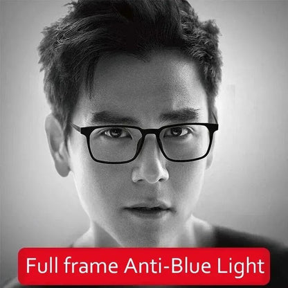 "Titanium Frame Reading Glasses – Anti - Blue Light Presbyopia Eyewear for Men & Women, Diopter +1.0 to +4.0" - RELUX.STORE