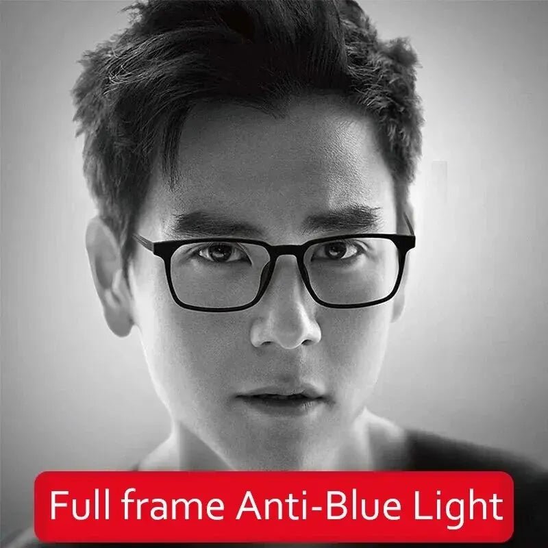 "Titanium Frame Reading Glasses – Anti - Blue Light Presbyopia Eyewear for Men & Women, Diopter +1.0 to +4.0" - RELUX.STORE