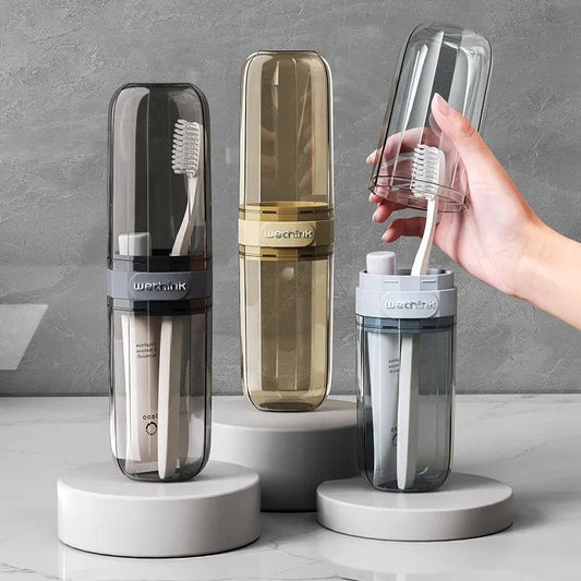 Toothbrush Travel Containers Transparent Portable Toothbrush Case Outdoor/business Trip/travel Acessories - RELUX.STORE
