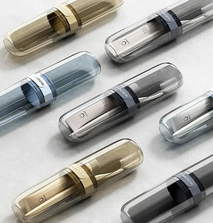 Toothbrush Travel Containers Transparent Portable Toothbrush Case Outdoor/business Trip/travel Acessories - RELUX.STORE