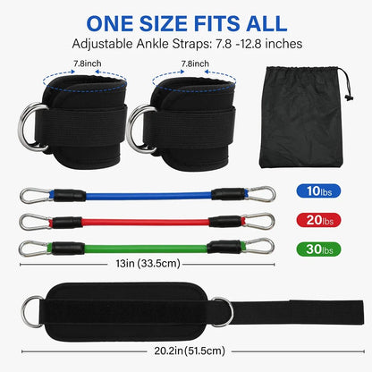 "TPE Resistance Bands Ankle Straps – D - Ring Fitness Cuffs for Leg Strength, Yoga & Gym Workouts | Safe Full - Body Exercise Equipment by Relux.Store" - RELUX.STORE