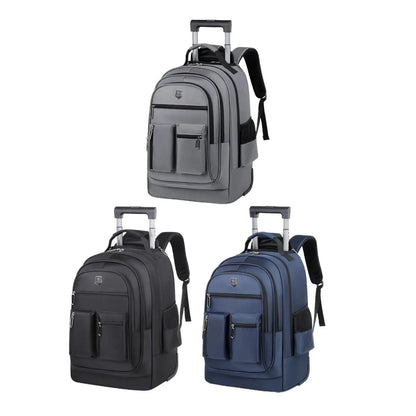Travel Backpack with Wheels Lightweight Trolley Business Cabin Bag Rolling Laptop Briefcase for Women Men Business Travel Adults - RELUX.STORETravel Backpack with Wheels Lightweight Trolley Business Cabin Bag Rolling Laptop Briefcase for Women Men Business Travel Adults