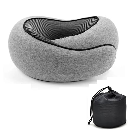 “Travel Neck Pillow – U - Shaped Memory Foam Snail Style for Neck Support, Portable Adjustable Soft Pillow for Sleep, Travel, and Noon Breaks” - RELUX.STORE