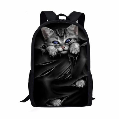 Trendy Popular Cat Notebook Backpacks pupil School Bags 3D Print Oxford Waterproof Boys/Girls Laptop Backpacks - RELUX.STORETrendy Popular Cat Notebook Backpacks pupil School Bags 3D Print Oxford Waterproof Boys/Girls Laptop Backpacks
