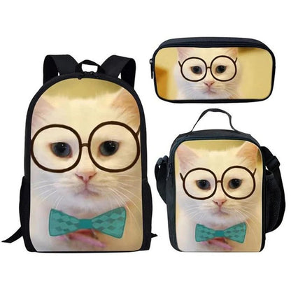 Trendy Popular Cat Notebook Backpacks pupil School Bags 3D Print Oxford Waterproof Boys/Girls Laptop Backpacks - RELUX.STORETrendy Popular Cat Notebook Backpacks pupil School Bags 3D Print Oxford Waterproof Boys/Girls Laptop Backpacks
