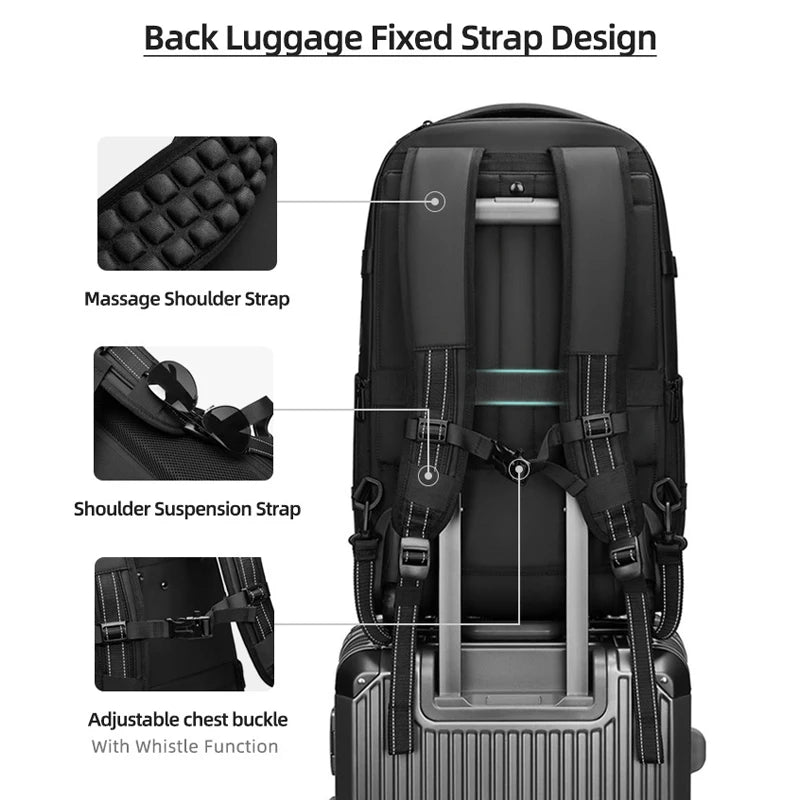 Trolley Backpack With wheels Large Capacity wheeled Backpack Vacuum Luggage Travel Suitcase Rolling luggage Business Laptop Bag - RELUX.STORETrolley Backpack With wheels Large Capacity wheeled Backpack Vacuum Luggage Travel Suitcase Rolling luggage Business Laptop Bag