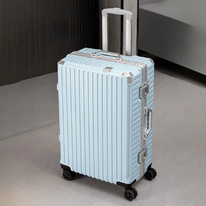 Trolley Luggage 20 24 26 28 Inch Aluminum Frame Rolling Luggage Case USB Travel Suitcase on Wheels Combination Lock Carry - On Luggage - RELUX.STORETrolley Luggage 20 24 26 28 Inch Aluminum Frame Rolling Luggage Case USB Travel Suitcase on Wheels Combination Lock Carry - On Luggage