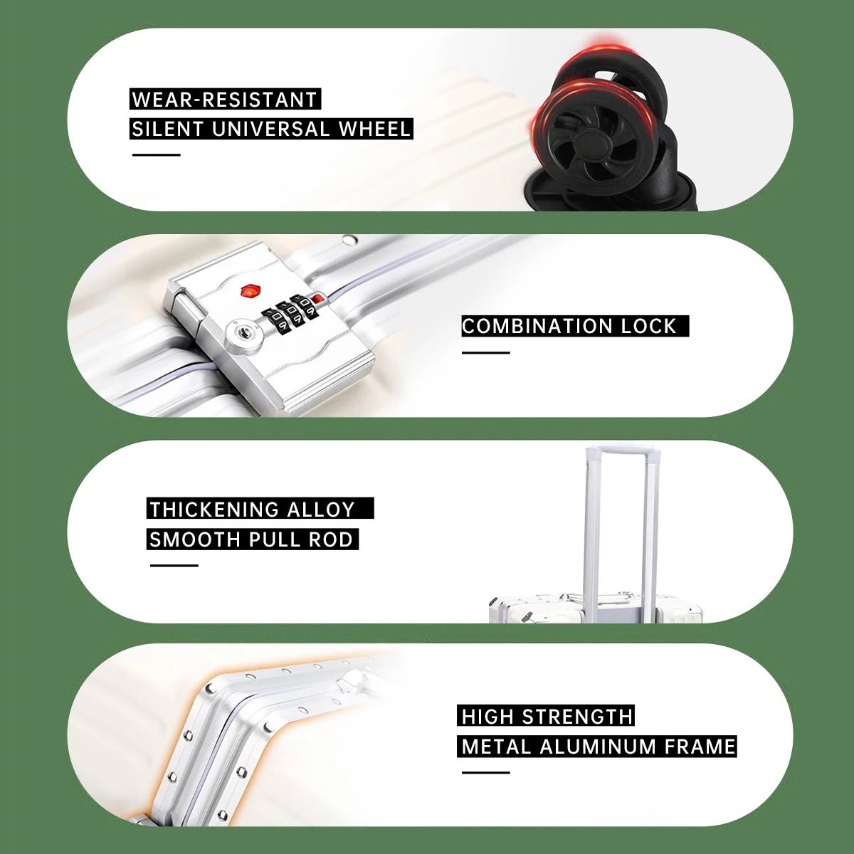 Trolley Luggage 20 24 26 28 Inch Aluminum Frame Rolling Luggage Case USB Travel Suitcase on Wheels Combination Lock Carry - On Luggage - RELUX.STORETrolley Luggage 20 24 26 28 Inch Aluminum Frame Rolling Luggage Case USB Travel Suitcase on Wheels Combination Lock Carry - On Luggage