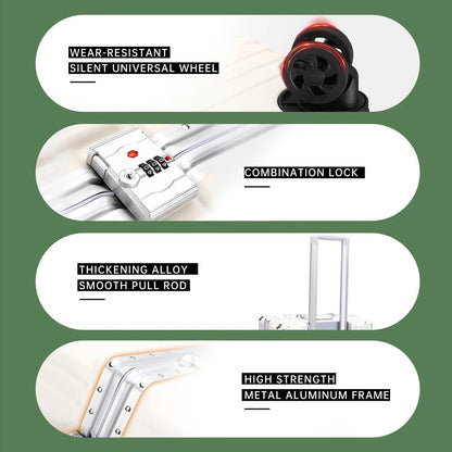 Trolley Luggage 20 24 26 28 Inch Aluminum Frame Rolling Luggage Case USB Travel Suitcase on Wheels Combination Lock Carry - On Luggage - RELUX.STORETrolley Luggage 20 24 26 28 Inch Aluminum Frame Rolling Luggage Case USB Travel Suitcase on Wheels Combination Lock Carry - On Luggage
