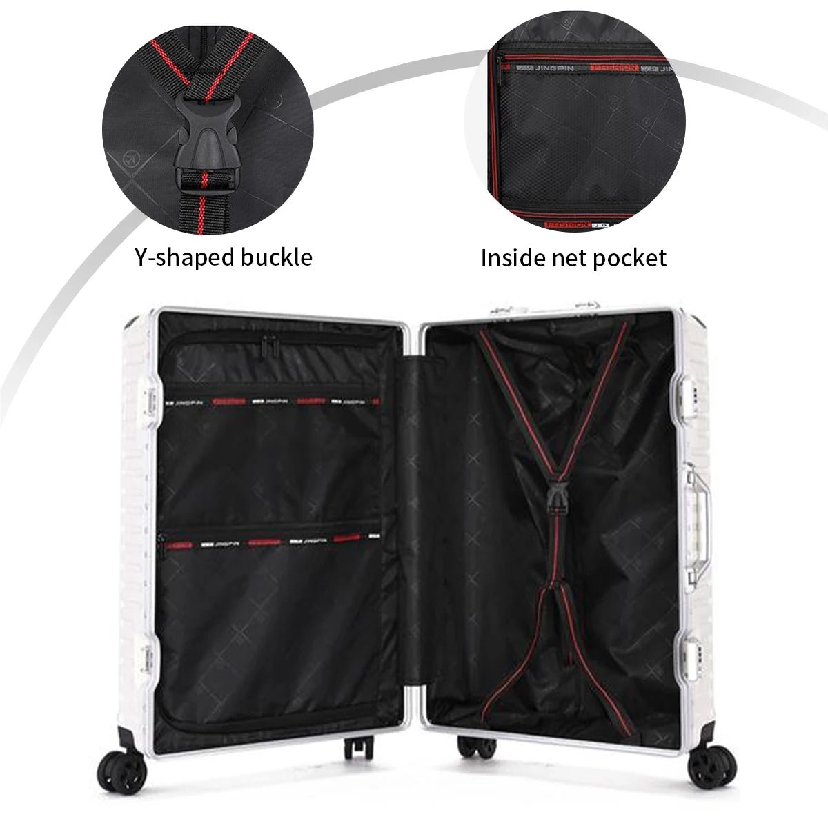 Trolley Luggage 20 24 26 28 Inch Aluminum Frame Rolling Luggage Case USB Travel Suitcase on Wheels Combination Lock Carry - On Luggage - RELUX.STORETrolley Luggage 20 24 26 28 Inch Aluminum Frame Rolling Luggage Case USB Travel Suitcase on Wheels Combination Lock Carry - On Luggage