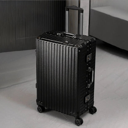 Trolley Luggage 20 24 26 28 Inch Aluminum Frame Rolling Luggage Case USB Travel Suitcase on Wheels Combination Lock Carry - On Luggage - RELUX.STORETrolley Luggage 20 24 26 28 Inch Aluminum Frame Rolling Luggage Case USB Travel Suitcase on Wheels Combination Lock Carry - On Luggage