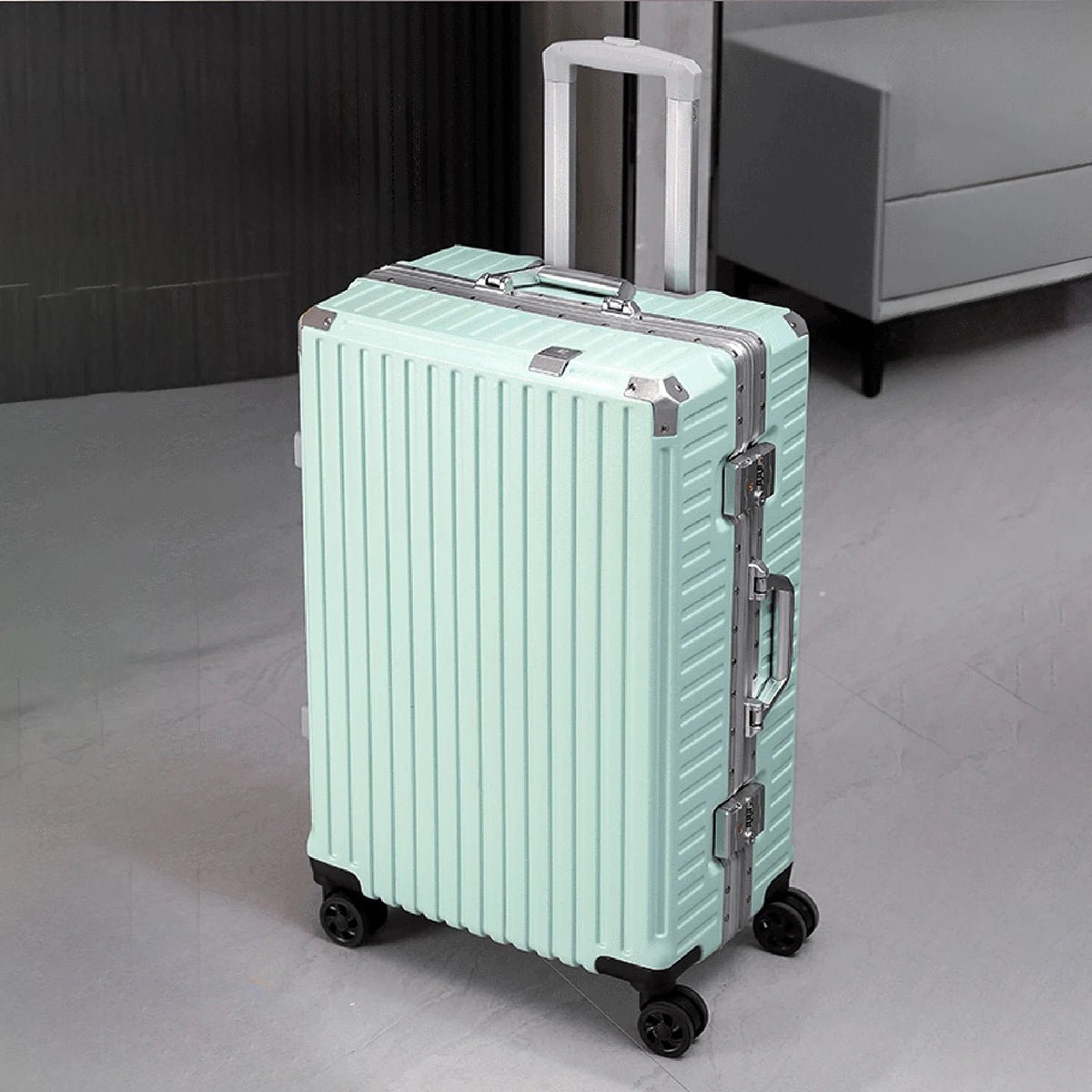 Trolley Luggage 20 24 26 28 Inch Aluminum Frame Rolling Luggage Case USB Travel Suitcase on Wheels Combination Lock Carry - On Luggage - RELUX.STORETrolley Luggage 20 24 26 28 Inch Aluminum Frame Rolling Luggage Case USB Travel Suitcase on Wheels Combination Lock Carry - On Luggage