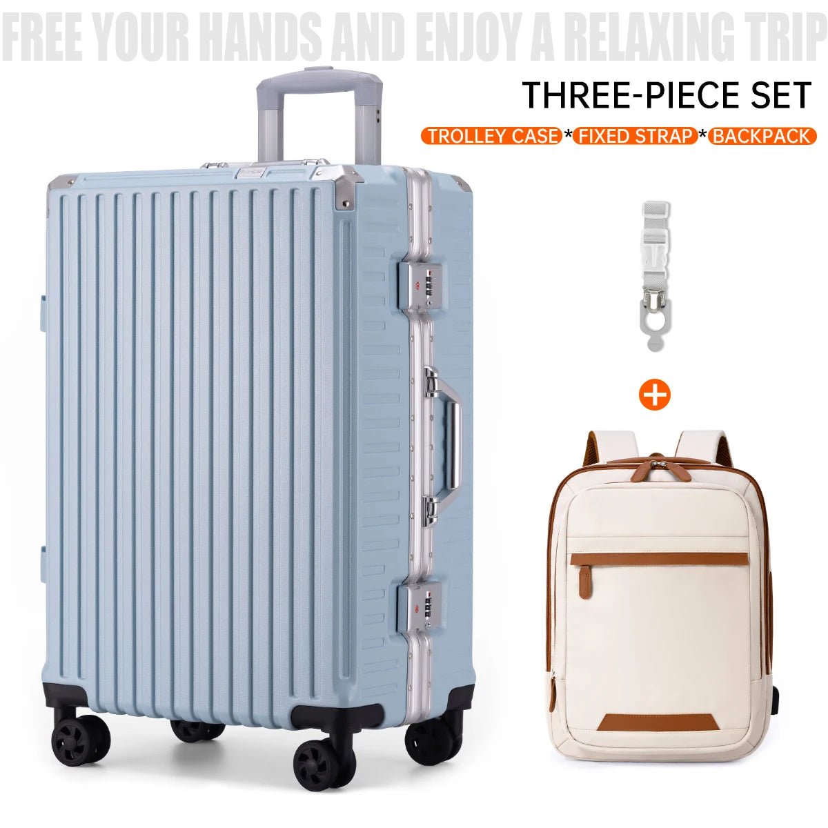 Trolley Luggage 20 24 26 28 Inch Aluminum Frame Rolling Luggage Case USB Travel Suitcase on Wheels Combination Lock Carry - On Luggage - RELUX.STORETrolley Luggage 20 24 26 28 Inch Aluminum Frame Rolling Luggage Case USB Travel Suitcase on Wheels Combination Lock Carry - On Luggage