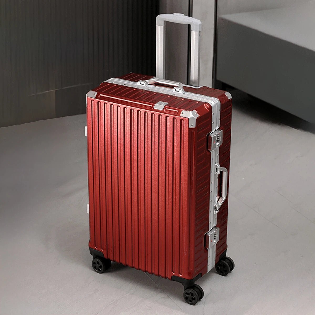 Trolley Luggage 20 24 26 28 Inch Aluminum Frame Rolling Luggage Case USB Travel Suitcase on Wheels Combination Lock Carry - On Luggage - RELUX.STORETrolley Luggage 20 24 26 28 Inch Aluminum Frame Rolling Luggage Case USB Travel Suitcase on Wheels Combination Lock Carry - On Luggage