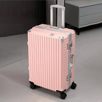 Trolley Luggage 20 24 26 28 Inch Aluminum Frame Rolling Luggage Case USB Travel Suitcase on Wheels Combination Lock Carry - On Luggage - RELUX.STORETrolley Luggage 20 24 26 28 Inch Aluminum Frame Rolling Luggage Case USB Travel Suitcase on Wheels Combination Lock Carry - On Luggage