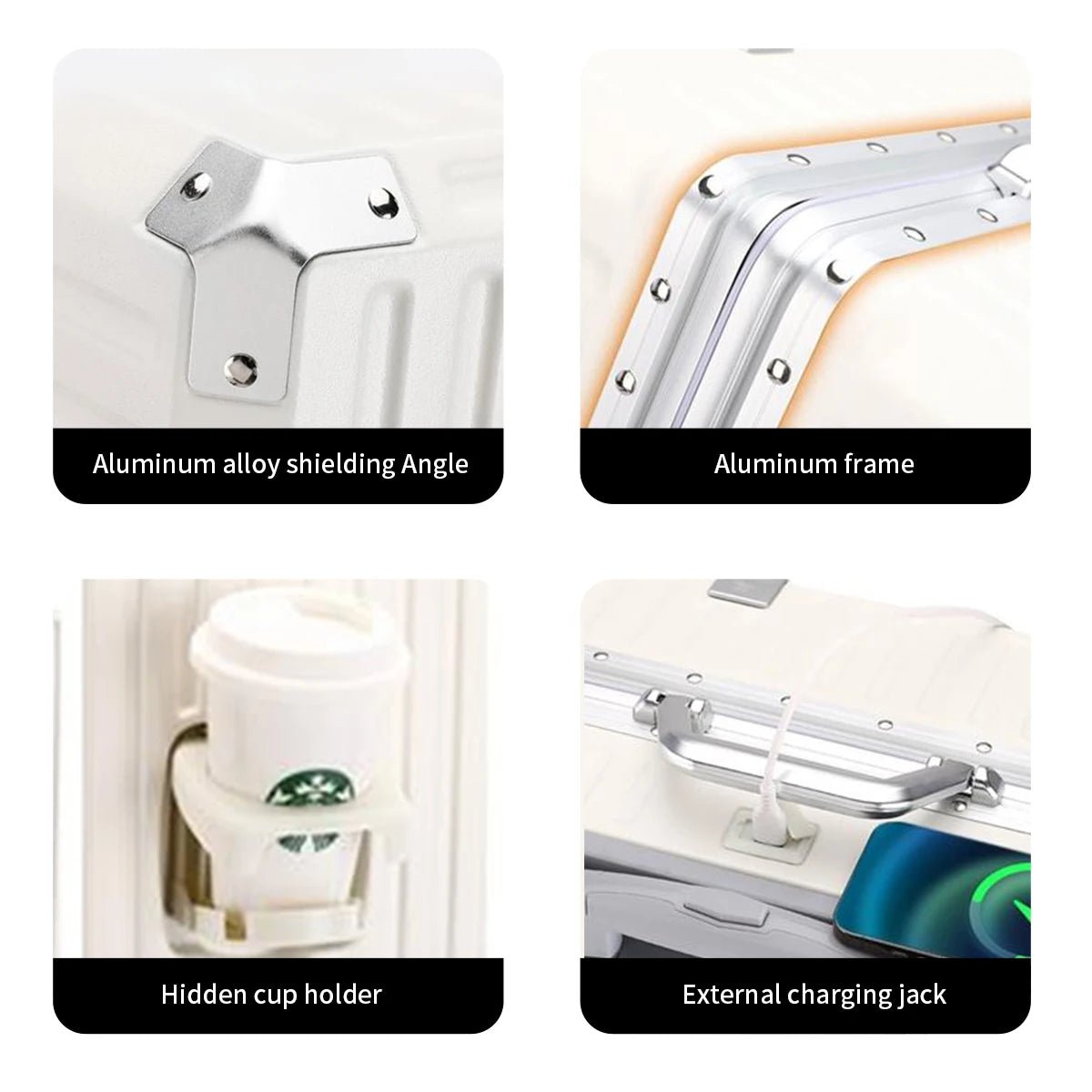 Trolley Luggage 20 24 26 28 Inch Aluminum Frame Rolling Luggage Case USB Travel Suitcase on Wheels Combination Lock Carry - On Luggage - RELUX.STORETrolley Luggage 20 24 26 28 Inch Aluminum Frame Rolling Luggage Case USB Travel Suitcase on Wheels Combination Lock Carry - On Luggage