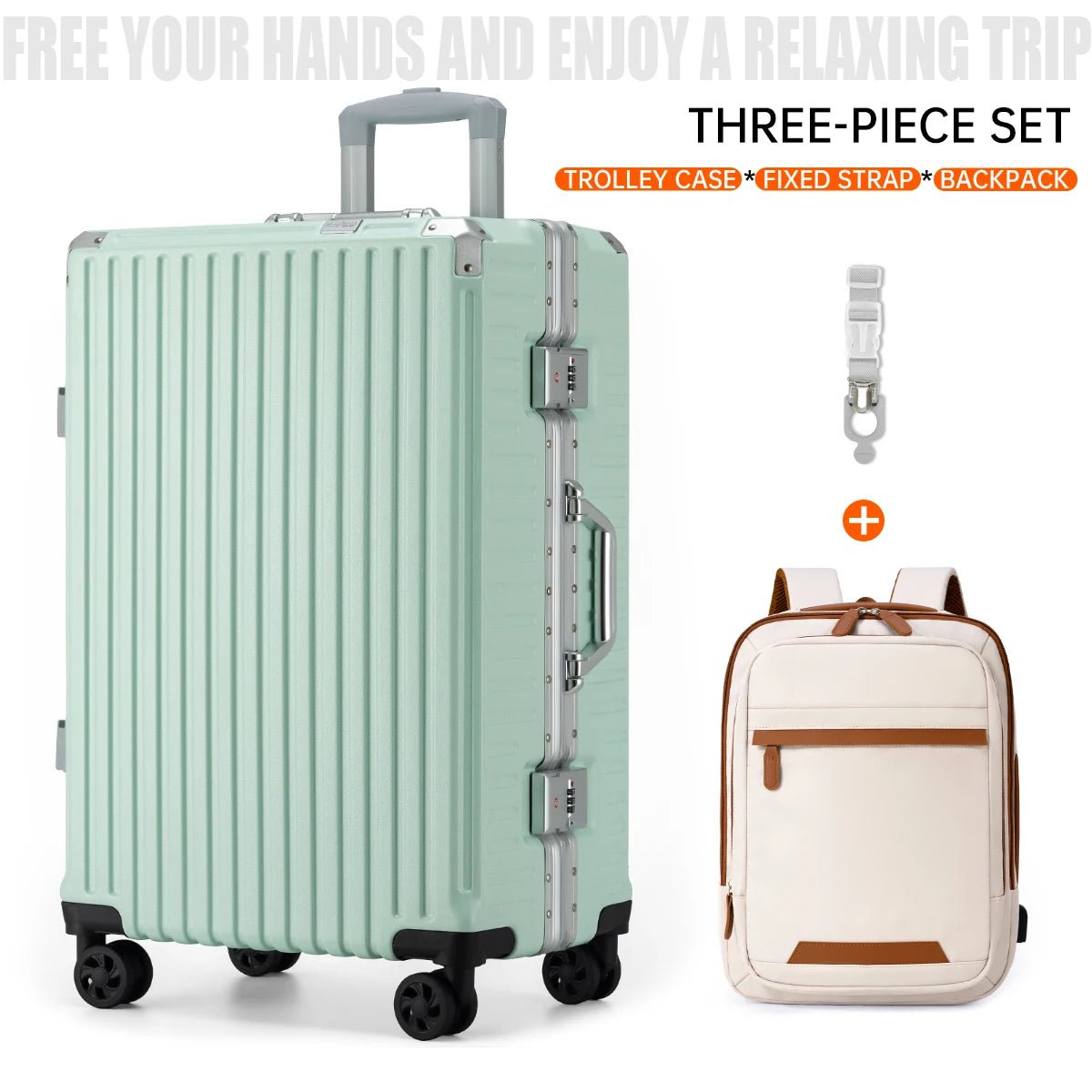 Trolley Luggage 20 24 26 28 Inch Aluminum Frame Rolling Luggage Case USB Travel Suitcase on Wheels Combination Lock Carry - On Luggage - RELUX.STORETrolley Luggage 20 24 26 28 Inch Aluminum Frame Rolling Luggage Case USB Travel Suitcase on Wheels Combination Lock Carry - On Luggage